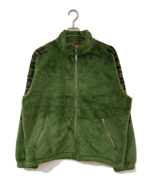 SUPREME（シュプリーム）SUPREME (シュプリーム) Shoulder Logo Fleece Jacket/ショルダーロゴフリースジャケット カーキ サイズ:SIZE Mの古着・服飾アイテム