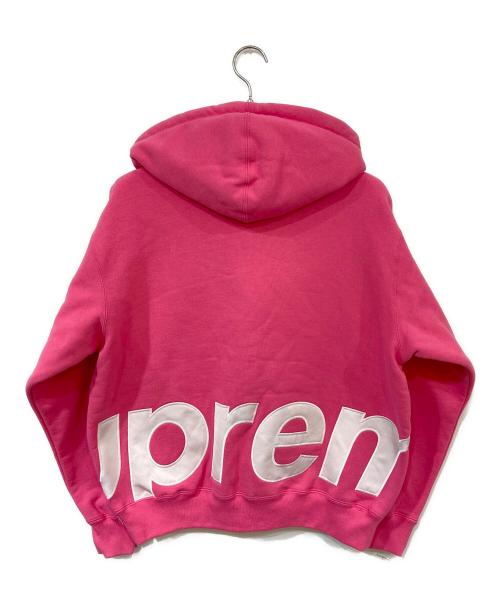 SUPREME（シュプリーム）Supreme (シュプリーム) Big Logo Zip Up Hooded Sweatshirt Magenta ピンク サイズ:Sの古着・服飾アイテム