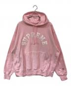 SUPREME×Championシュプリーム×チャンピオン）の古着「Hooded Sweatshirt」｜ピンク