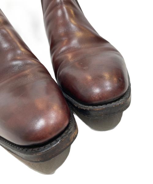 Soffice&Solid（ソフィス・アンド・ソリッド）Soffice&Solid (ソフィス・アンド・ソリッド) サイドゴアブーツ レッド サイズ:8 1/2の古着・服飾アイテム