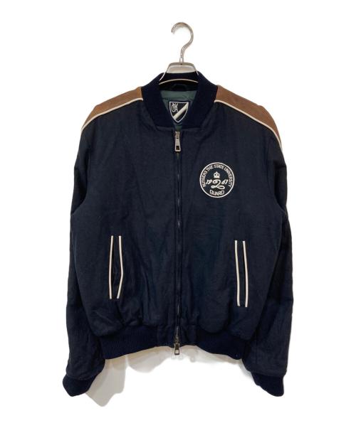 cadet store（カデットストア）cadet store (カデットストア) カシミヤ混ブルゾン ネイビー サイズ:52の古着・服飾アイテム