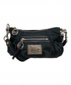 COACHコーチ）の古着「ポピー シグネチャー 2way ショルダーバッグ」｜ブラック