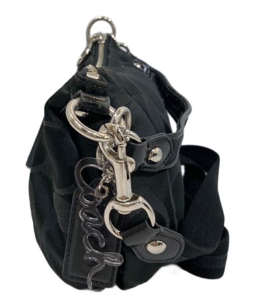 COACH（コーチ）COACH (コーチ) ポピー シグネチャー 2way ショルダーバッグ ブラックの古着・服飾アイテム