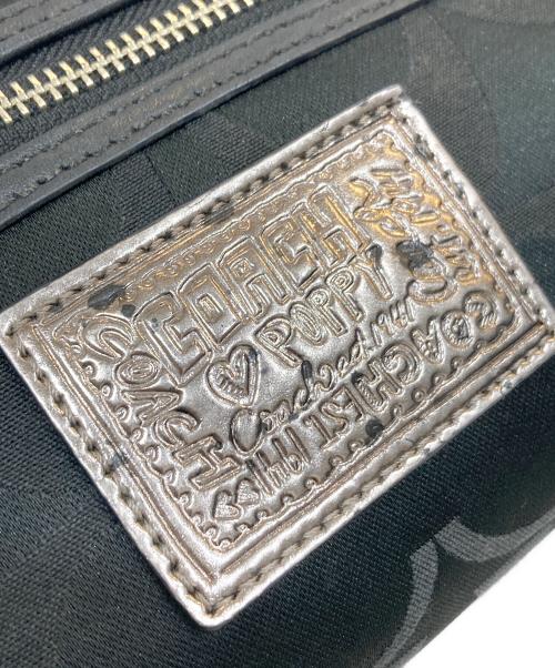 COACH（コーチ）COACH (コーチ) ポピー シグネチャー 2way ショルダーバッグ ブラックの古着・服飾アイテム