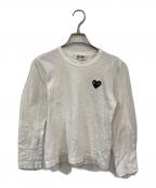 PLAY COMME des GARCONSプレイコムデギャルソン）の古着「ロングスリーブカットソー」｜ホワイト