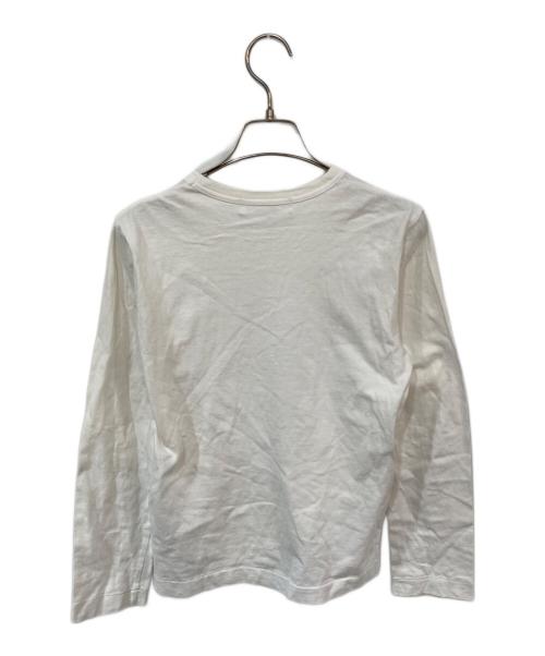 PLAY COMME des GARCONS（プレイコムデギャルソン）PLAY COMME des GARCONS (プレイコムデギャルソン) ロングスリーブカットソー ホワイト サイズ:SIZE Mの古着・服飾アイテム