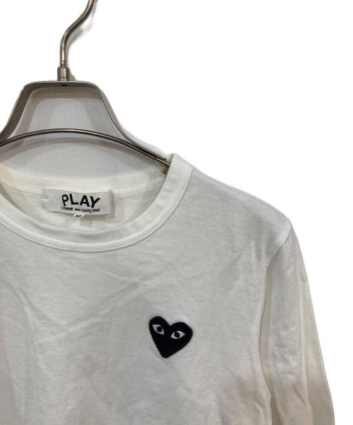 PLAY COMME des GARCONS（プレイコムデギャルソン）PLAY COMME des GARCONS (プレイコムデギャルソン) ロングスリーブカットソー ホワイト サイズ:SIZE Mの古着・服飾アイテム