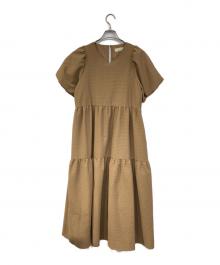 B:MING by BEAMS（ビーミングバイビームス）の古着「シアーサッカー ワンピース」｜ブラウン