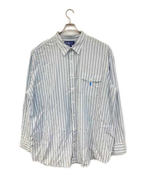 RALPH LAUREN（ラルフローレン）RALPH LAUREN (ラルフローレン) BLAKE ストライプシャツ/ブレイクストライプシャツ ブルー サイズ:SIZE XXLの古着・服飾アイテム