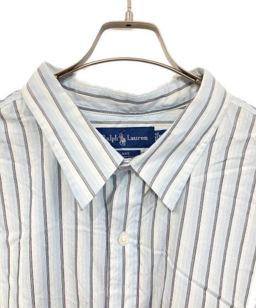 RALPH LAUREN（ラルフローレン）RALPH LAUREN (ラルフローレン) BLAKE ストライプシャツ/ブレイクストライプシャツ ブルー サイズ:SIZE XXLの古着・服飾アイテム