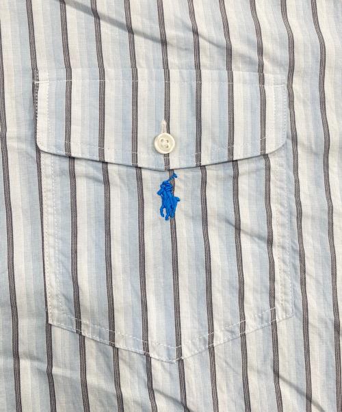 RALPH LAUREN（ラルフローレン）RALPH LAUREN (ラルフローレン) BLAKE ストライプシャツ/ブレイクストライプシャツ ブルー サイズ:SIZE XXLの古着・服飾アイテム