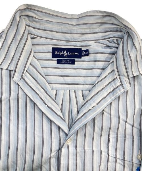 RALPH LAUREN（ラルフローレン）RALPH LAUREN (ラルフローレン) BLAKE ストライプシャツ/ブレイクストライプシャツ ブルー サイズ:SIZE XXLの古着・服飾アイテム