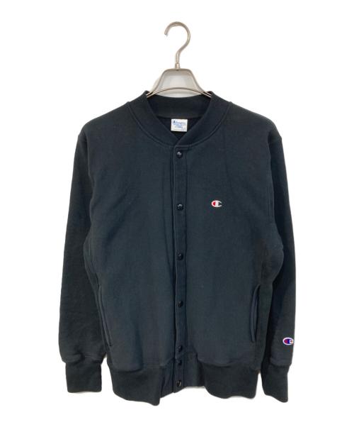 Champion（チャンピオン）Champion (チャンピオン) リバースウィーブ スナップスウェットシャツ ブラック サイズ:SIZE XLの古着・服飾アイテム