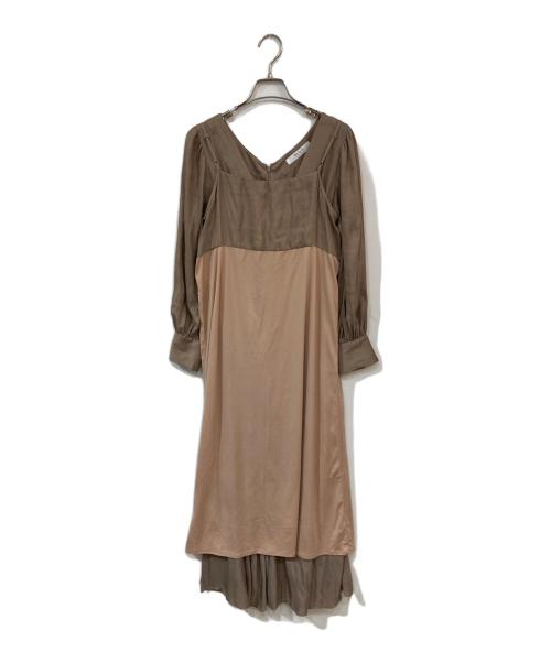 HER LIP TO（ハーリップトゥ）HER LIP TO (ハーリップトゥ) Side Bow Vintage Twill Dress ピンク サイズ:Mの古着・服飾アイテム