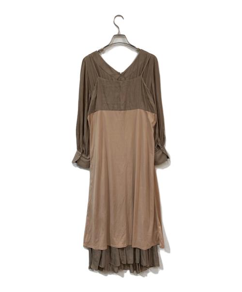 HER LIP TO（ハーリップトゥ）HER LIP TO (ハーリップトゥ) Side Bow Vintage Twill Dress ピンク サイズ:Mの古着・服飾アイテム