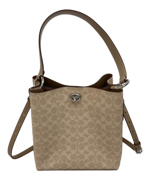 COACH（コーチ）COACH (コーチ) 2WAYショルダーバッグ ベージュの古着・服飾アイテム