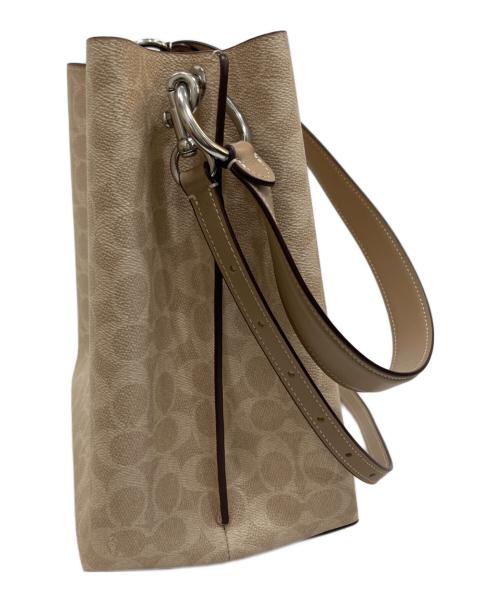 COACH（コーチ）COACH (コーチ) 2WAYショルダーバッグ ベージュの古着・服飾アイテム