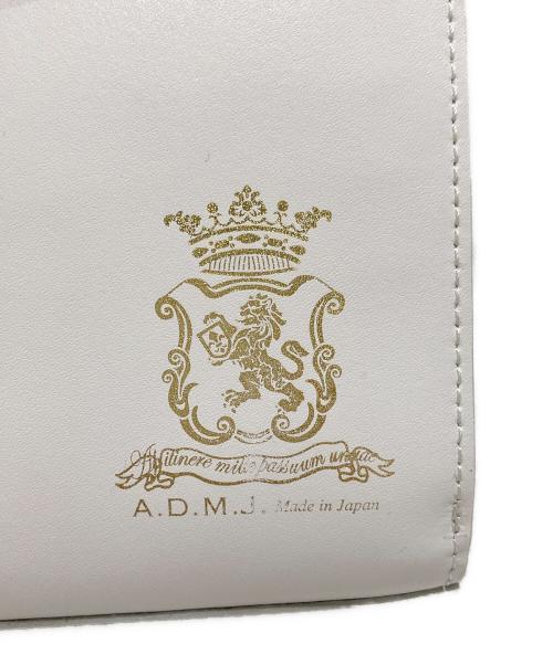 A.D.M.J.（エーディーエムジェイ）A.D.M.J. (エーディーエムジェイ) はっ水 イタリアンレザータ-ンロック クロスボディバッグ ベージュの古着・服飾アイテム