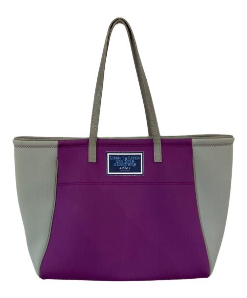 A.D.M.J.（エーディーエムジェイ）A.D.M.J. (エーディーエムジェイ) マジックライト トートハバッグ パープルの古着・服飾アイテム