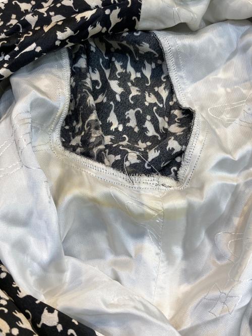 Vivienne Westwood RED LABEL（ヴィヴィアンウエストウッドレッドレーベル）Vivienne Westwood RED LABEL (ヴィヴィアンウエストウッドレッドレーベル) 猫柄 シャツワンピース ブラック×ホワイト サイズ:42の古着・服飾アイテム