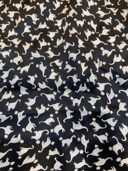 Vivienne Westwood RED LABEL（ヴィヴィアンウエストウッドレッドレーベル）Vivienne Westwood RED LABEL (ヴィヴィアンウエストウッドレッドレーベル) 猫柄 シャツワンピース ブラック×ホワイト サイズ:42の古着・服飾アイテム