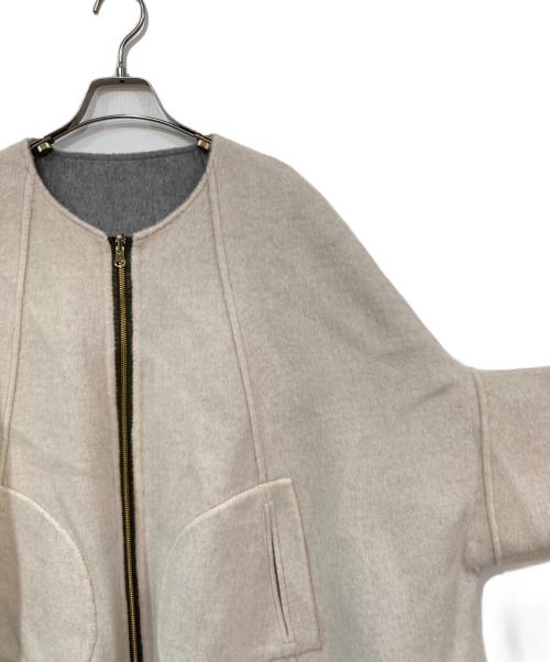 Risley（リズレー）RISLEY (リズレー) リバーシブルポンチョコート グレー サイズ:Fの古着・服飾アイテム