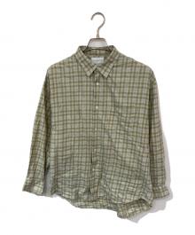 tieornot×THOMAS MASON（タイオーノット×トーマスメイソン）の古着「OPEN COLLAR SHIRT」｜ネイビー