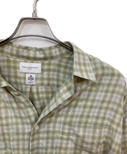 tieornot（タイオーノット）tieornot (タイオーノット) THOMAS MASON (トーマスメイソン) OPEN COLLAR SHIRT ネイビー サイズ:SIZE Mの古着・服飾アイテム