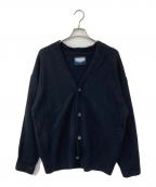 MAISON SPECIALメゾンスペシャル）の古着「Royal Cashmere Special Blushed Prime-Over V-Neck Knit Cardig」｜ブラック