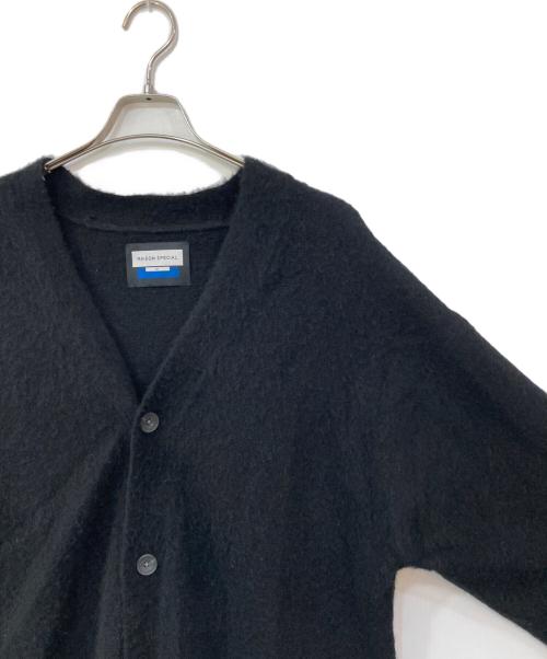 MAISON SPECIAL（メゾンスペシャル）MAISON SPECIAL (メゾンスペシャル) Royal Cashmere Special Blushed Prime-Over V-Neck Knit Cardig ブラック サイズ:01の古着・服飾アイテム