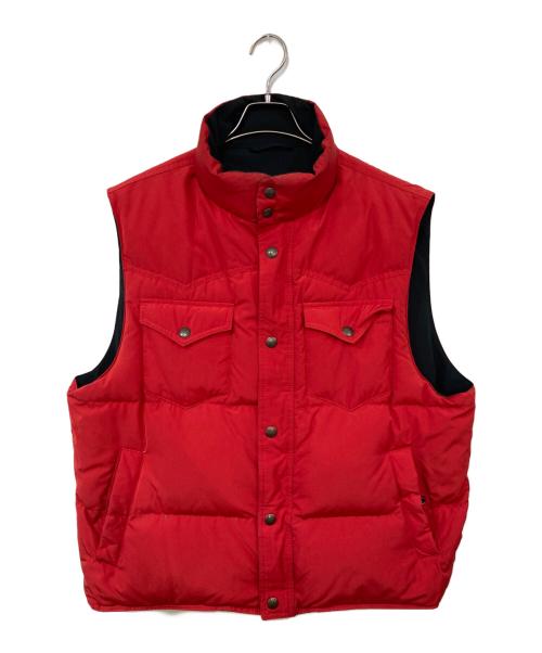 POLO RALPH LAUREN（ポロ・ラルフローレン）POLO RALPH LAUREN (ポロ・ラルフローレン) リバーシブルベスト レッド×ブラック サイズ:XLの古着・服飾アイテム