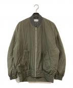 eN ROUTEアンルート）の古着「エステルタフタ オーバーサイズ フライトブルゾン」｜カーキ