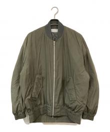 eN ROUTE（アンルート）の古着「エステルタフタ オーバーサイズ フライトブルゾン」｜カーキ