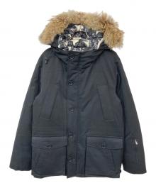 SOPHNET.（ソフネット）の古着「2LAYER WOOL FUR DOWNJACKET」｜ブラック