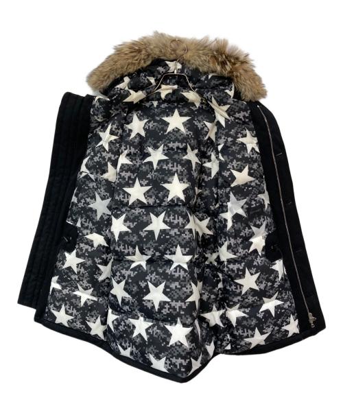 SOPHNET.（ソフネット）SOPHNET. (ソフネット) 2LAYER WOOL FUR DOWNJACKET ブラック サイズ:Sの古着・服飾アイテム