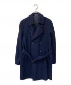 CARUSOカルーゾ）の古着「ウールカシミヤ ダブルコート」｜ネイビー