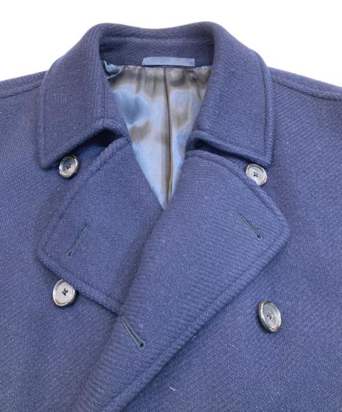 CARUSO（カルーゾ）CARUSO (カルーゾ) ウールカシミヤ ダブルコート ネイビー サイズ:52Rの古着・服飾アイテム