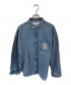 HER LIP TOハーリップトゥ）の古着「Emblem Logo Denim Shirt Jacket」｜インディゴ