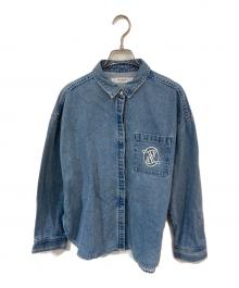 HER LIP TO（ハーリップトゥ）の古着「Emblem Logo Denim Shirt Jacket」｜インディゴ