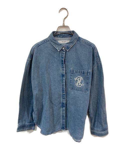 HER LIP TO（ハーリップトゥ）HER LIP TO (ハーリップトゥ) Emblem Logo Denim Shirt Jacket インディゴ サイズ:FREEの古着・服飾アイテム