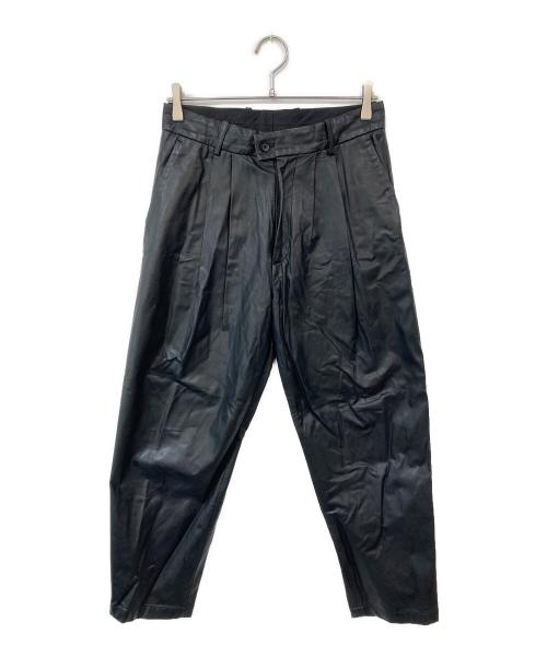 stein（シュタイン）stein (シュタイン) FAKE LEATHER TROUSERS ブラック サイズ:Sの古着・服飾アイテム