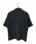SASQUATCHfabrix. (サスクワッチファブリックス) KNIT LACE OPEN COLLAR SHIRT/ニット レース オープン カラー  シャツ ブラック サイズ:SIZE M：8000円