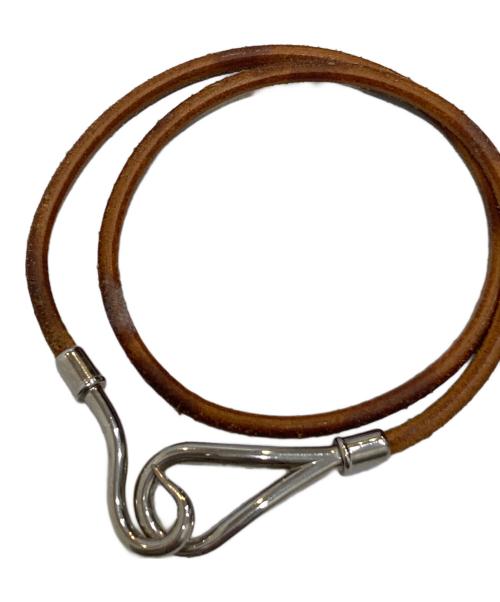 HERMES（エルメス）HERMES (エルメス) ジャンボ2連 フックブレス ブラウンの古着・服飾アイテム