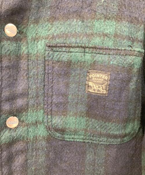 Pointer（ポインター）Pointer (ポインター) ブラックウォッチ柄シャツジャケット グリーン サイズ:SIZE Mの古着・服飾アイテム
