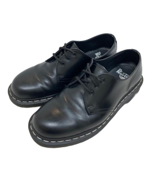 Dr.Martens（ドクターマーチン）Dr.Martens (ドクターマーチン) 1461 ホワイトステッチ 3 ホール シューズ ブラック サイズ:SIZE UK8の古着・服飾アイテム