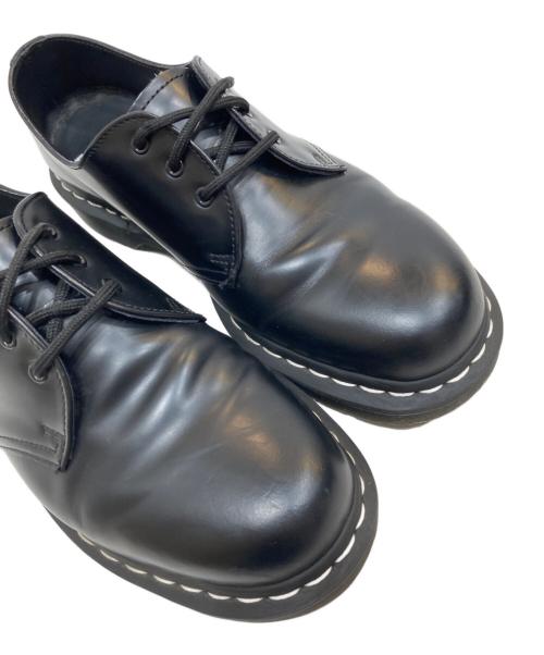 Dr.Martens（ドクターマーチン）Dr.Martens (ドクターマーチン) 1461 ホワイトステッチ 3 ホール シューズ ブラック サイズ:SIZE UK8の古着・服飾アイテム