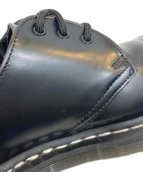 Dr.Martens（ドクターマーチン）Dr.Martens (ドクターマーチン) 1461 ホワイトステッチ 3 ホール シューズ ブラック サイズ:SIZE UK8の古着・服飾アイテム