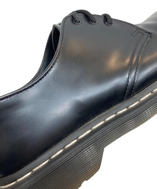 Dr.Martens（ドクターマーチン）Dr.Martens (ドクターマーチン) 1461 ホワイトステッチ 3 ホール シューズ ブラック サイズ:SIZE UK8の古着・服飾アイテム