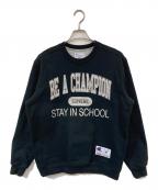 Champion×SUPREMEチャンピオン×シュプリーム）の古着「Stay In School Crewneck」｜ブラック