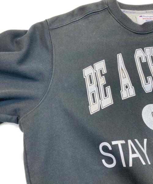 Champion（チャンピオン）Champion (チャンピオン) Supreme (シュプリーム) Stay In School Crewneck ブラック サイズ:MEDIUMの古着・服飾アイテム